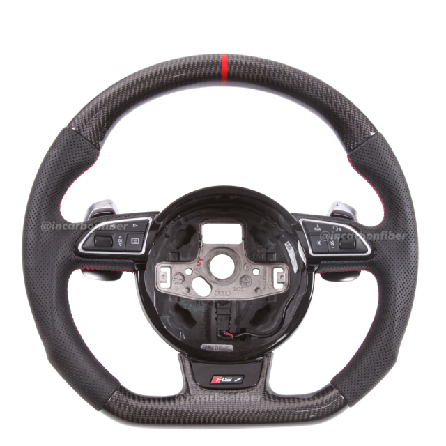 Carbon Fiber Steering Wheel for Audi S3/RS3 S4/RS4 S5/RS5 S6/RS6 S7/RS7