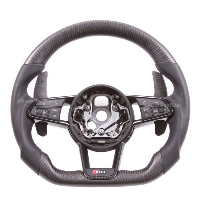 Carbon Fiber Steering Wheel for Audi S3/RS3 S4/RS4 S5/RS5 S6/RS6 S7/RS7 R8 TT/TTRS