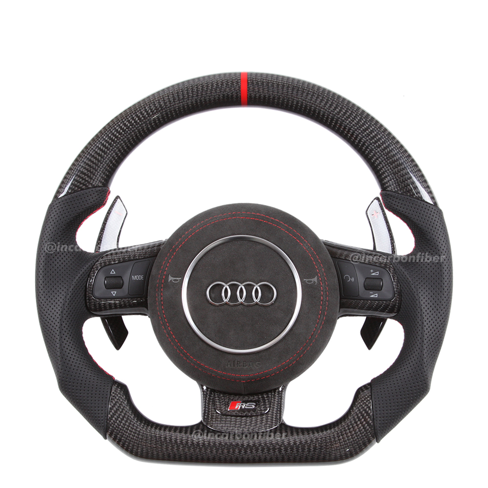 Carbon Fiber Steering Wheel for Audi TT/TTRS R8