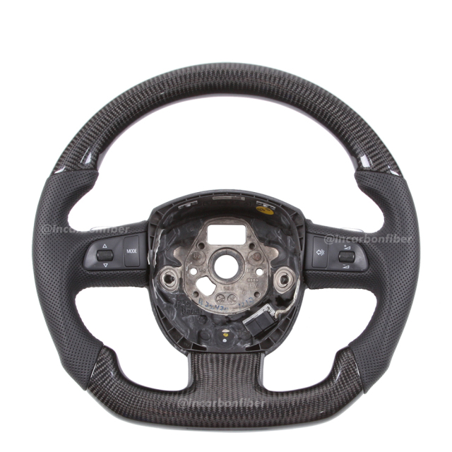 Carbon Fiber Steering Wheel for Audi A1 A2 A3 A4 A5 A6 A7 S3/RS3 S4/RS4 S5/RS5 S6/RS6 S7/RS7 R8 Q2 Q3 Q5 Q7 SQ5