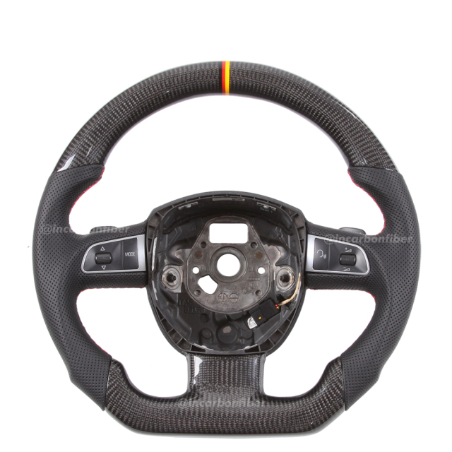 Carbon Fiber Steering Wheel for Audi A1 A2 A3 A4 A5 A6 A7 S3/RS3 S4/RS4 S5/RS5 S6/RS6 S7/RS7 R8 Q2 Q3 Q5 Q7 SQ5