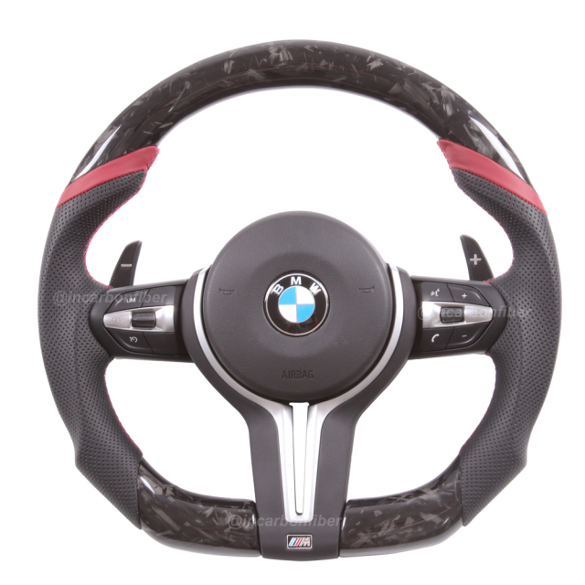 Carbon Fiber Steering Wheel for BMW 1 Series, 2 Series, 3 Series, 4 Series, 5 Series, M Series, X1, X3, X5, X6