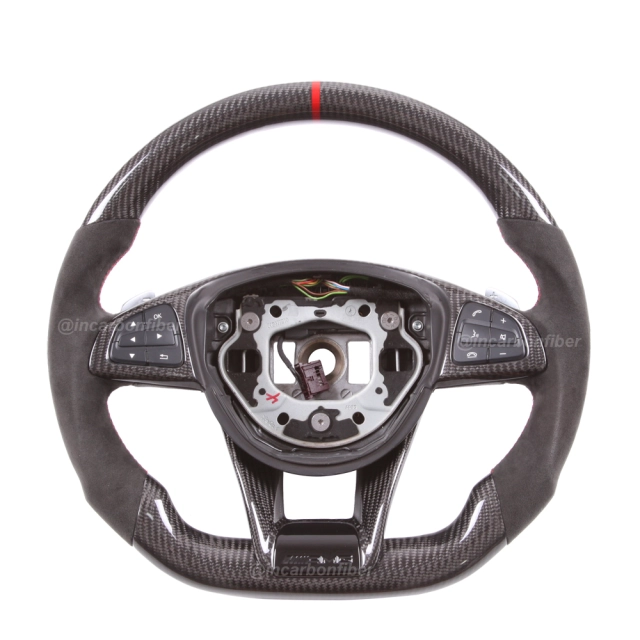 Carbon Fiber Steering Wheel for Mercedes Benz C-Class, E-Class, S-Class, GLA, GLE, CLA, CLS, SLC, SL, AMG