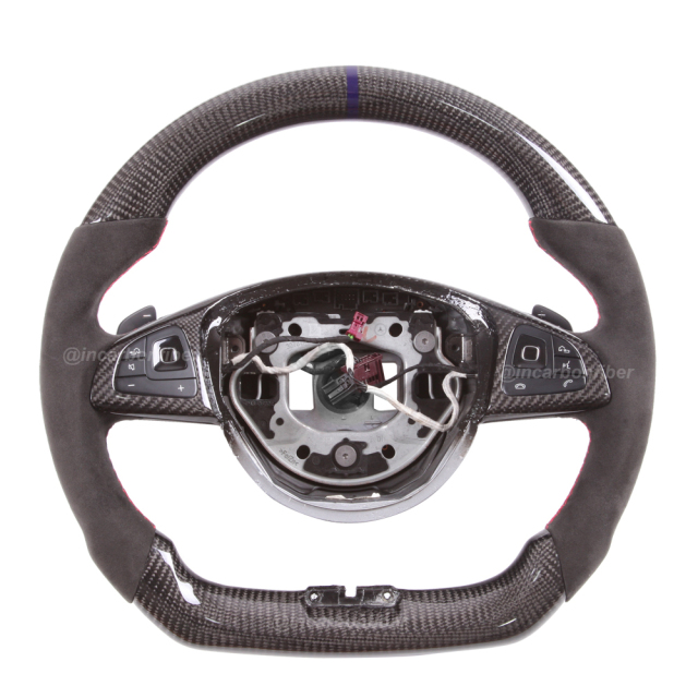 Carbon Fiber Steering Wheel for Mercedes Benz C-Class, E-Class, S-Class, GLA, GLE, CLA, CLS, SLC, SL, AMG