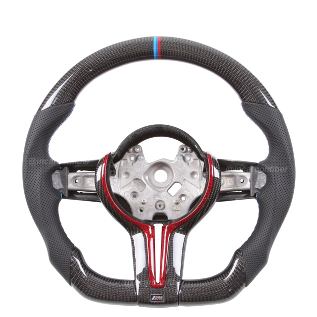 Carbon Fiber Steering Wheel for BMW 1 Series, 2 Series, 3 Series, 4 Series, 5 Series, M Series, X1, X3, X5, X6