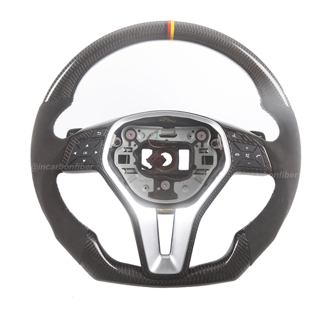 Carbon Fiber Steering Wheel for Mercedes Benz B-Class, C-Class, E-Class, GLA, GLK, CLA, CLS