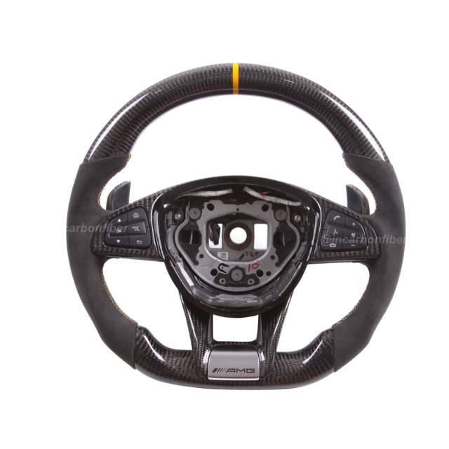 Carbon Fiber Steering Wheel for Mercedes Benz AMG, C-Class, E-Class, S-Class, GLA, CLA, CLS, GLE, SLC, SL