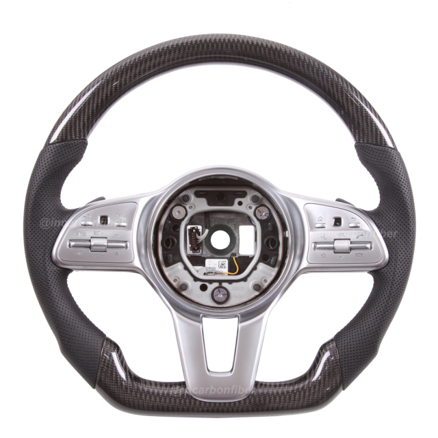 Carbon Fiber Steering Wheel for Mercedes Benz B-Class, C-Class, E-Class, CLA, GLE, GLS, EQC