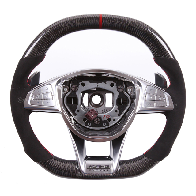 Carbon Fiber Steering Wheel for Mercedes Benz AMG, C-Class, E-Class, S-Class, GLA, CLA, CLS, GLE, SLC, SL