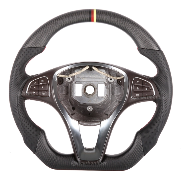 Carbon Fiber Steering Wheel for Mercedes Benz B-Class, C-Class, E-Class, GLA, GLC, GLE, GLS, CLA, CLS, VITO