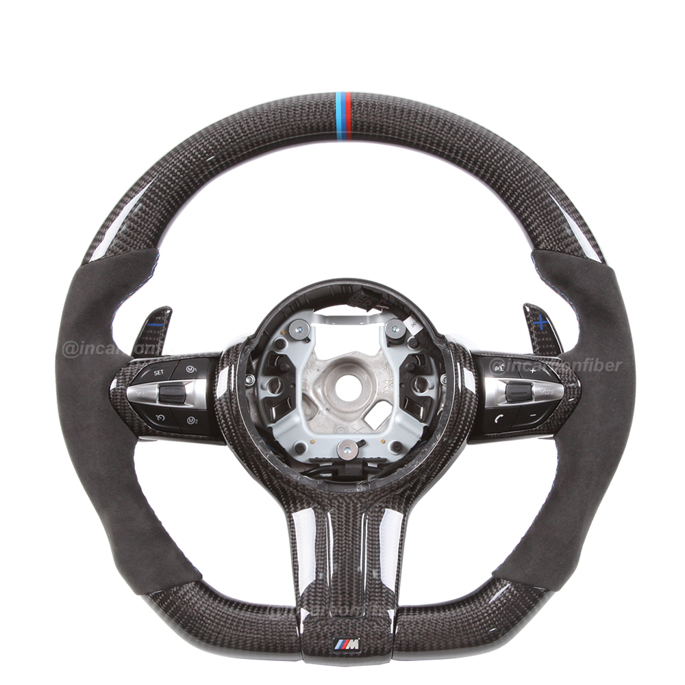 Carbon Fiber Steering Wheel for BMW 1 Series, 2 Series, 3 Series, 4 Series, 5 Series, M Series, X1, X3, X5, X6