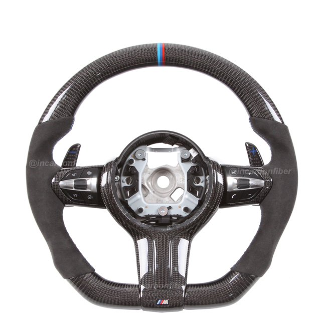 Carbon Fiber Steering Wheel for BMW 1 Series, 2 Series, 3 Series, 4 Series, 5 Series, M Series, X1, X3, X5, X6