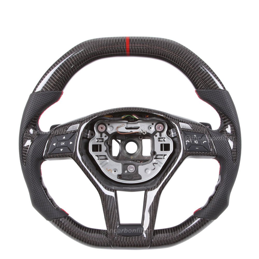 Carbon Fiber Steering Wheel for Mercedes Benz GLA, GLK, CLA, CLS, SL, AMG, E-Class, C-Class