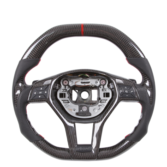Carbon Fiber Steering Wheel for Mercedes Benz GLA, GLK, CLA, CLS, SL, AMG, E-Class, C-Class