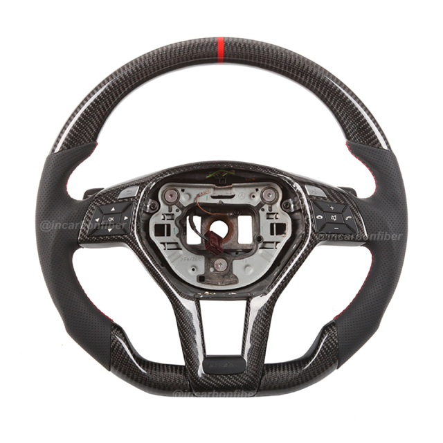 Carbon Fiber Steering Wheel for Mercedes Benz GLA, GLK, CLA, CLS, SL, AMG, E-Class, C-Class
