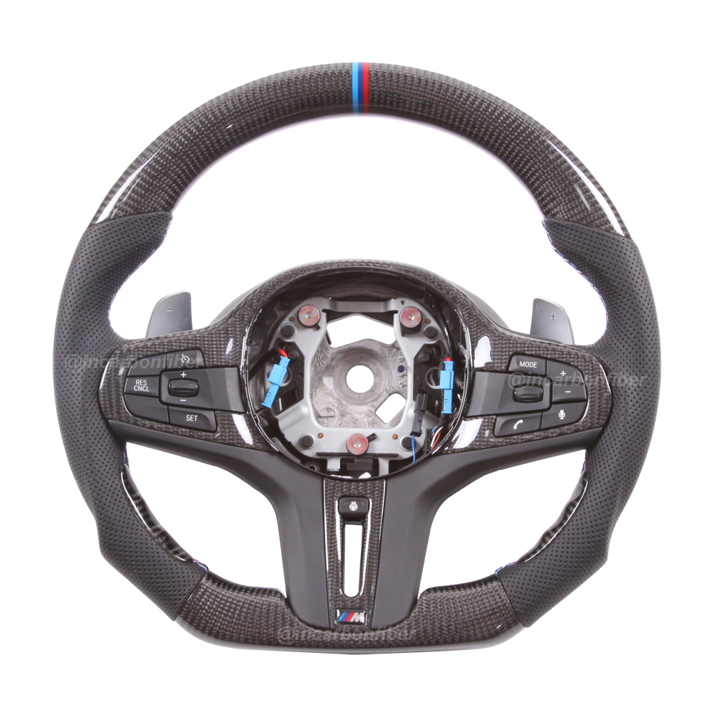 Carbon Fiber Steering Wheel for BMW 1 Series, 3 Series, 5 Series, 7 Series, 8 Series, M Series, X3, X5