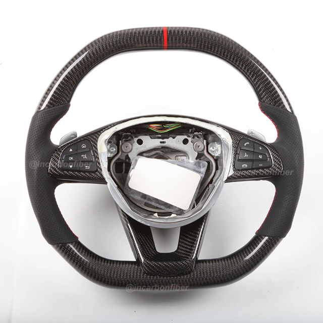 Carbon Fiber Steering Wheel for Mercedes Benz C-Class, E-Class, S-Class, GLA, GLE, CLA, CLS, SLC, SL, AMG