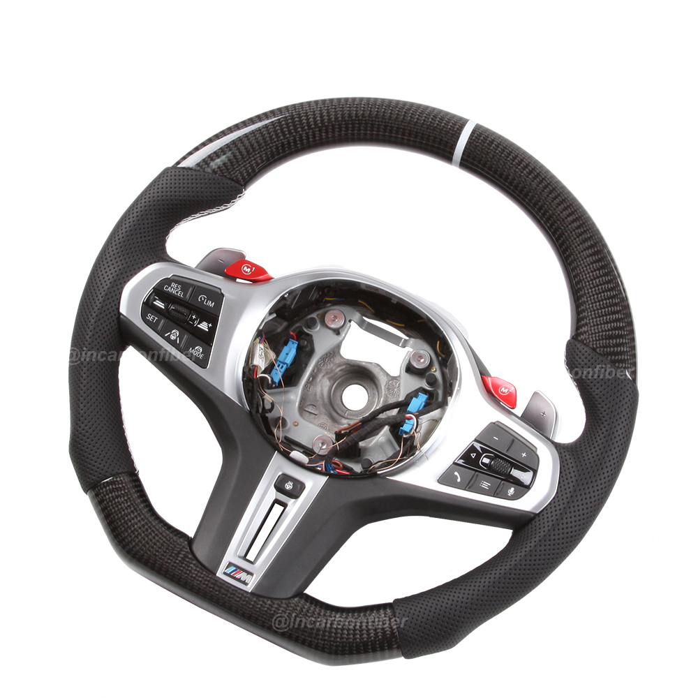 Carbon Fiber Steering Wheel for BMW 1 Series, 3 Series, 5 Series, 7 Series, 8 Series, M Series, X3, X5