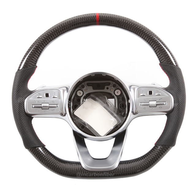 Carbon Fiber Steering Wheel for Mercedes Benz A-Class, C-Class, E-Class, G-Class, S-Class, CLS, EQC