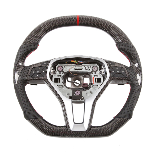 Carbon Fiber Steering Wheel for Mercedes Benz B-Class, C-Class, E-Class, GLA, GLK, CLA, CLS