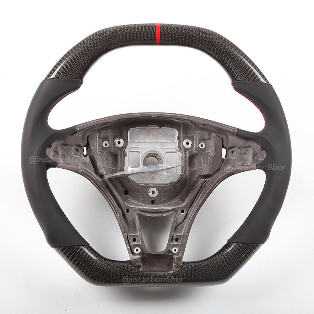 Carbon Fiber Steering Wheel for Mercedes Benz B-Class, C-Class, E-Class, GLA, GLC, GLE, GLS, CLA, CLS, VITO