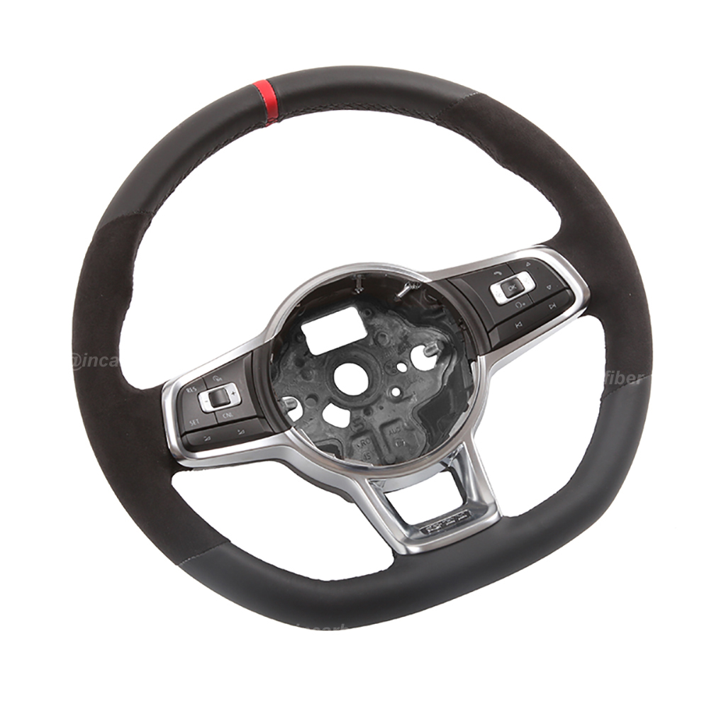 Carbon Fiber Steering Wheel for VW GTI, Golf, Scirocco, Polo, Jetta, Tiguan, Passat, Touran, Arteon