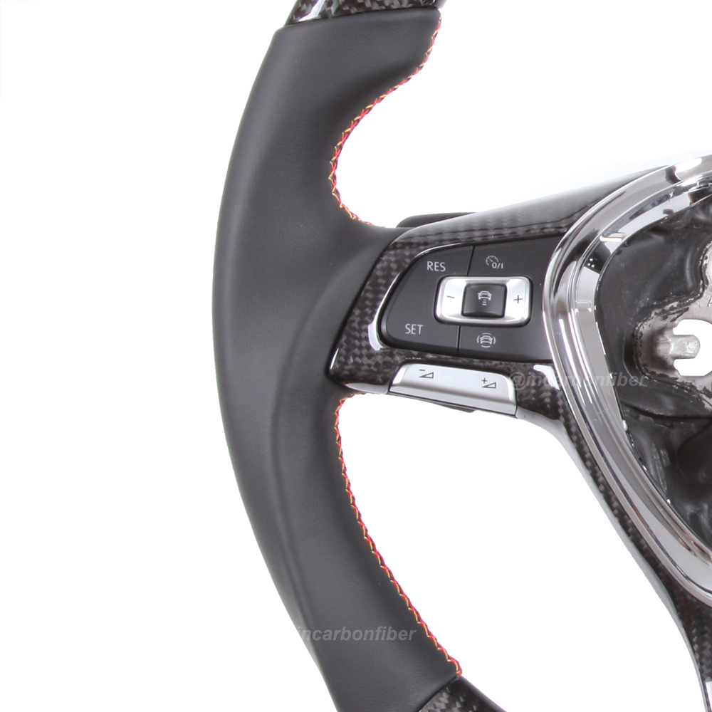 Carbon Fiber Steering Wheel for VW Golf, Scirocco, Polo, Jetta, Tiguan, Passat, Touran, Arteon
