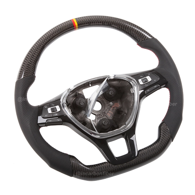 Carbon Fiber Steering Wheel for VW Golf, Scirocco, Polo, Jetta, Tiguan, Passat, Touran, Arteon