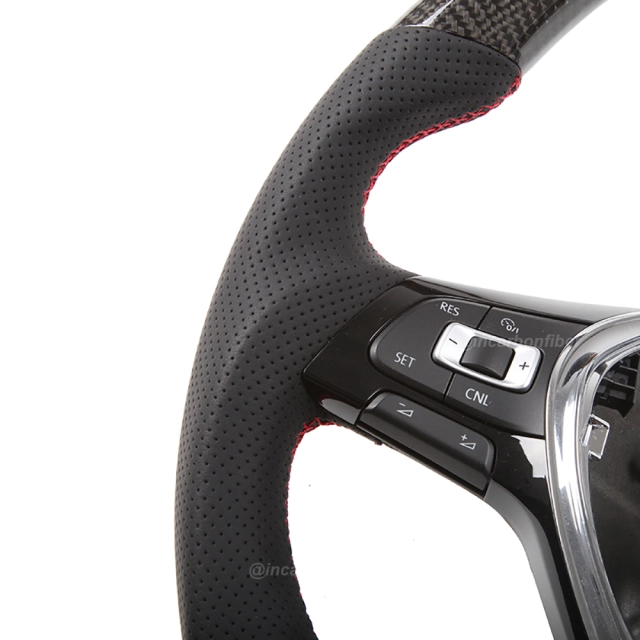 Carbon Fiber Steering Wheel for VW Golf, Scirocco, Polo, Jetta, Tiguan, Passat, Touran, Arteon