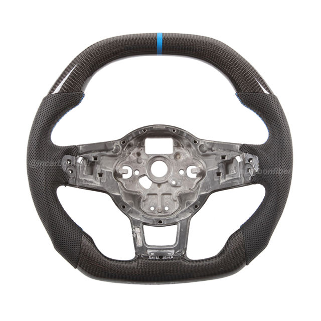 Carbon Fiber Steering Wheel for VW GTI, Golf, Scirocco, Polo, Jetta, Tiguan, Passat, Touran, Arteon