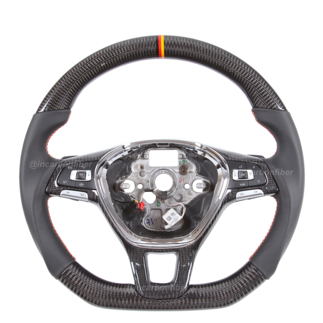 Carbon Fiber Steering Wheel for VW Golf, Scirocco, Polo, Jetta, Tiguan, Passat, Touran, Arteon