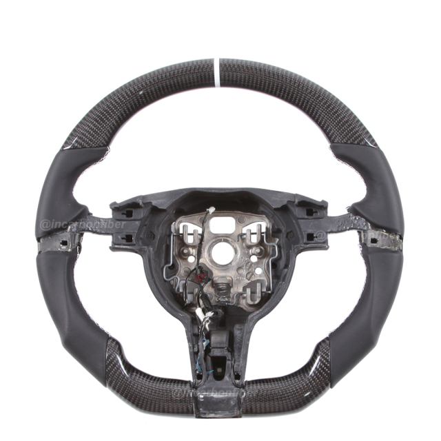 Carbon Fiber Steering Wheel for Porsche 911, Cayenne, Macan, Panamera, Taycan, Boxster, Cayman, Spyder, GTS