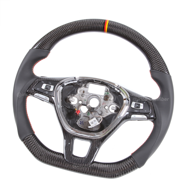 Carbon Fiber Steering Wheel for VW Golf, Scirocco, Polo, Jetta, Tiguan, Passat, Touran, Arteon