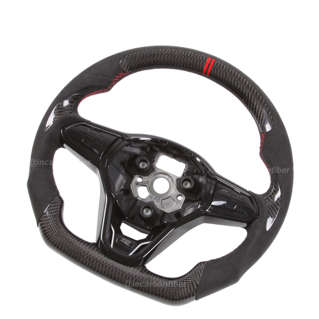 Carbon Fiber Steering Wheel for VW Golf, Scirocco, Polo, Jetta, Tiguan, Passat, Touran, Arteon