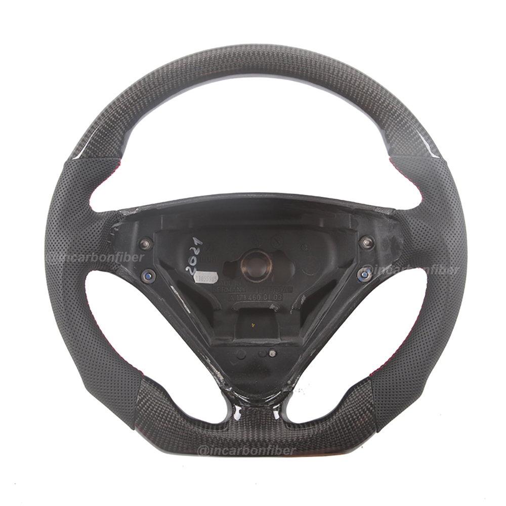 Carbon Fiber Steering Wheel for Porsche 911, Cayenne, Macan, Panamera, Taycan, Boxster, Cayman, Spyder, GTS