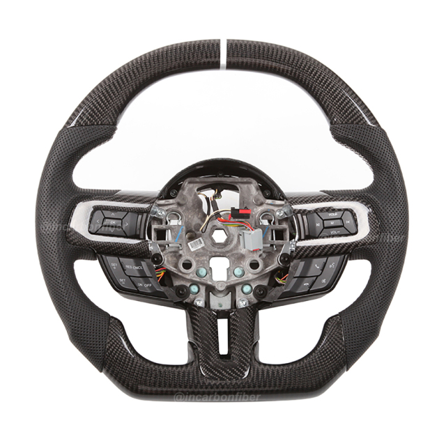 Carbon Fiber Steering Wheel for Ford Mustang