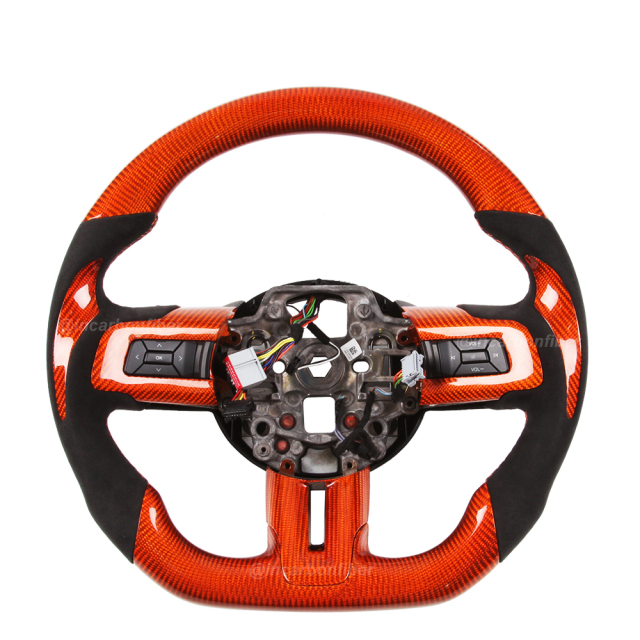 Carbon Fiber Steering Wheel for Ford Mustang