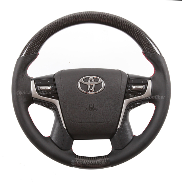 Carbon Fiber Steering Wheel for Toyota Land Cruiser, Land Cruiser Prado, Crown, Alphard