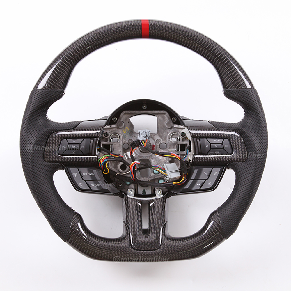 Carbon Fiber Steering Wheel for Ford Mustang
