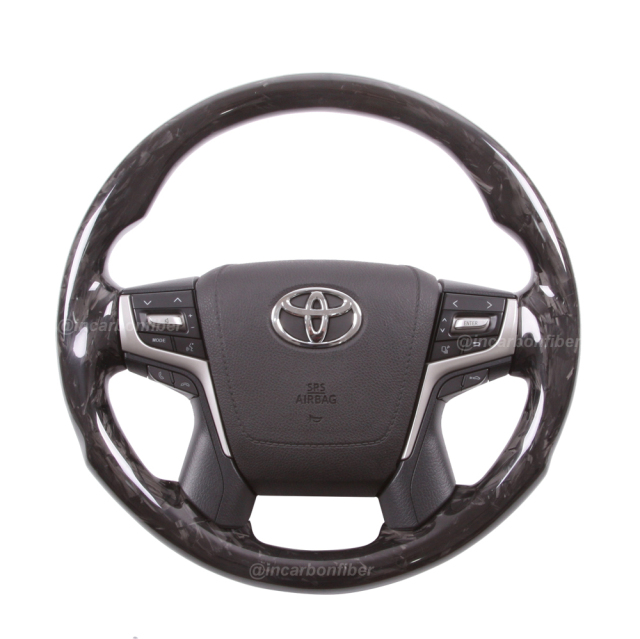 Carbon Fiber Steering Wheel for Toyota Land Cruiser, Land Cruiser Prado, Crown, Alphard