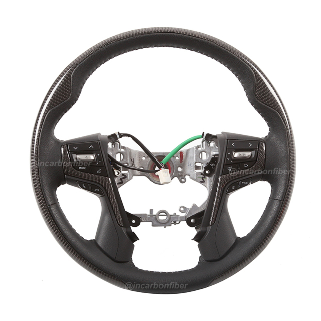 Carbon Fiber Steering Wheel for Toyota Land Cruiser, Land Cruiser Prado, Crown, Alphard