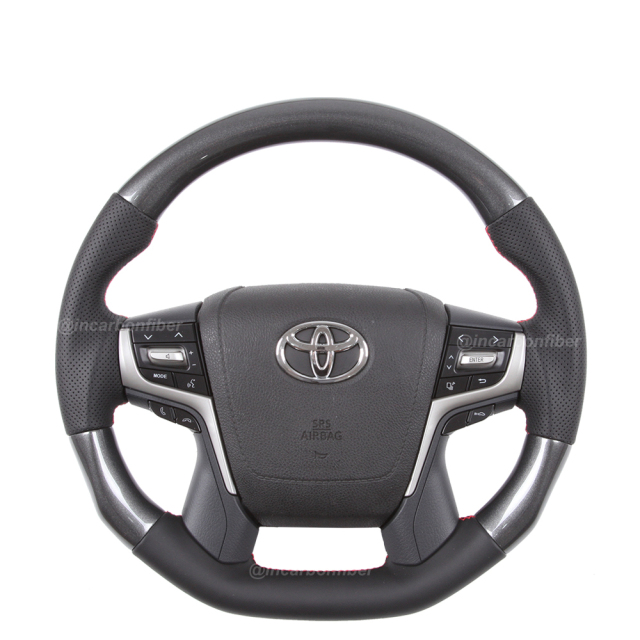 Carbon Fiber Steering Wheel for Toyota Land Cruiser, Land Cruiser Prado, Crown, Alphard