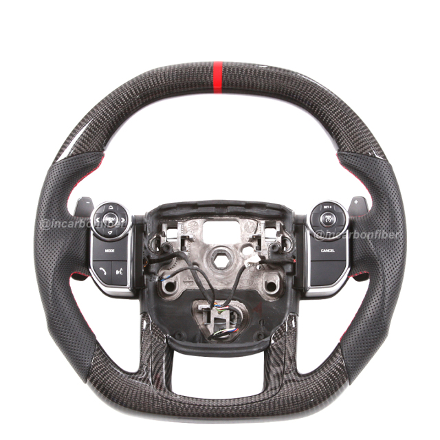 Carbon Fiber Steering Wheel for Land Rover Discovery, Range Rover, Evoque, SVR, Defender, Velar