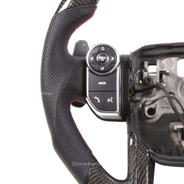 Carbon Fiber Steering Wheel for Land Rover Discovery, Range Rover, Evoque, SVR, Defender, Velar