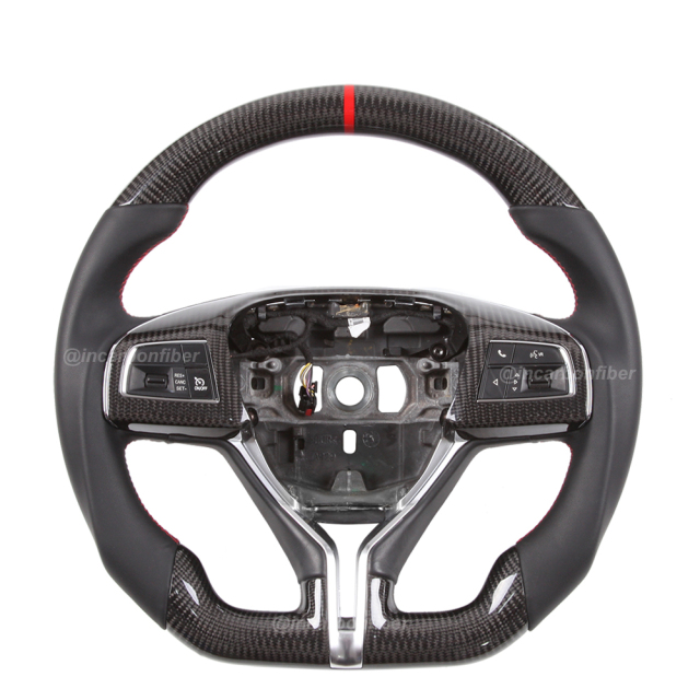 Carbon Fiber Steering Wheel for Maserati Granturismo, Ghibli, Levante, Turismo, Quattroporte, GranCabrio