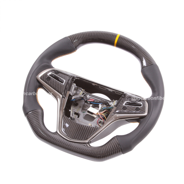 Carbon Fiber Steering Wheel for Cadillac XT4, XT5, XT6, CT4, CT5, CT6, ATS, Escalade