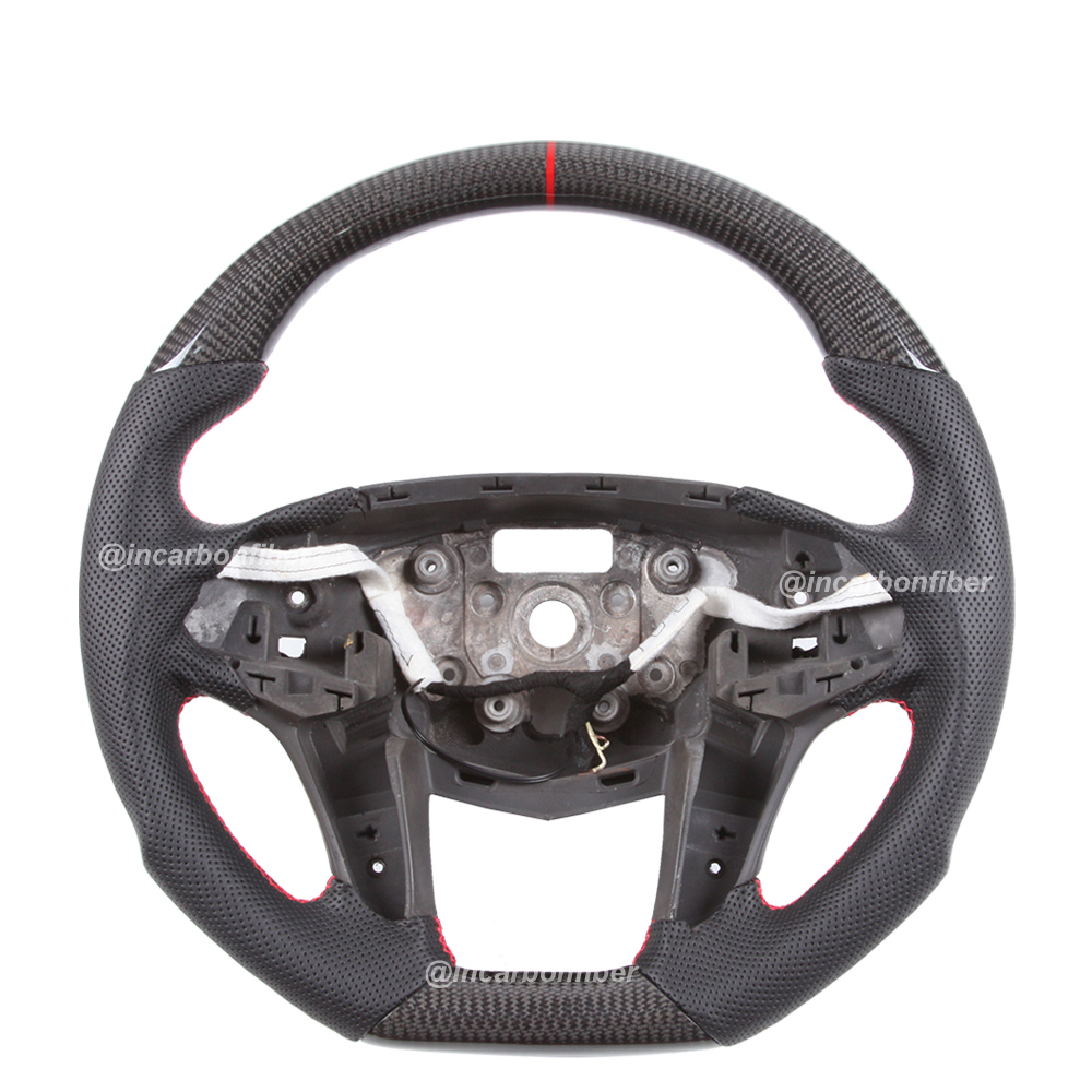 Carbon Fiber Steering Wheel for Cadillac XT4, XT5, XT6, CT4, CT5, CT6, ATS, Escalade