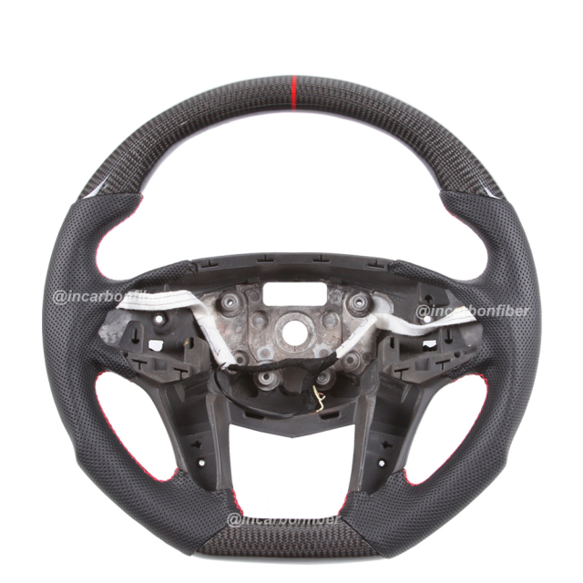 Carbon Fiber Steering Wheel for Cadillac XT4, XT5, XT6, CT4, CT5, CT6, ATS, Escalade