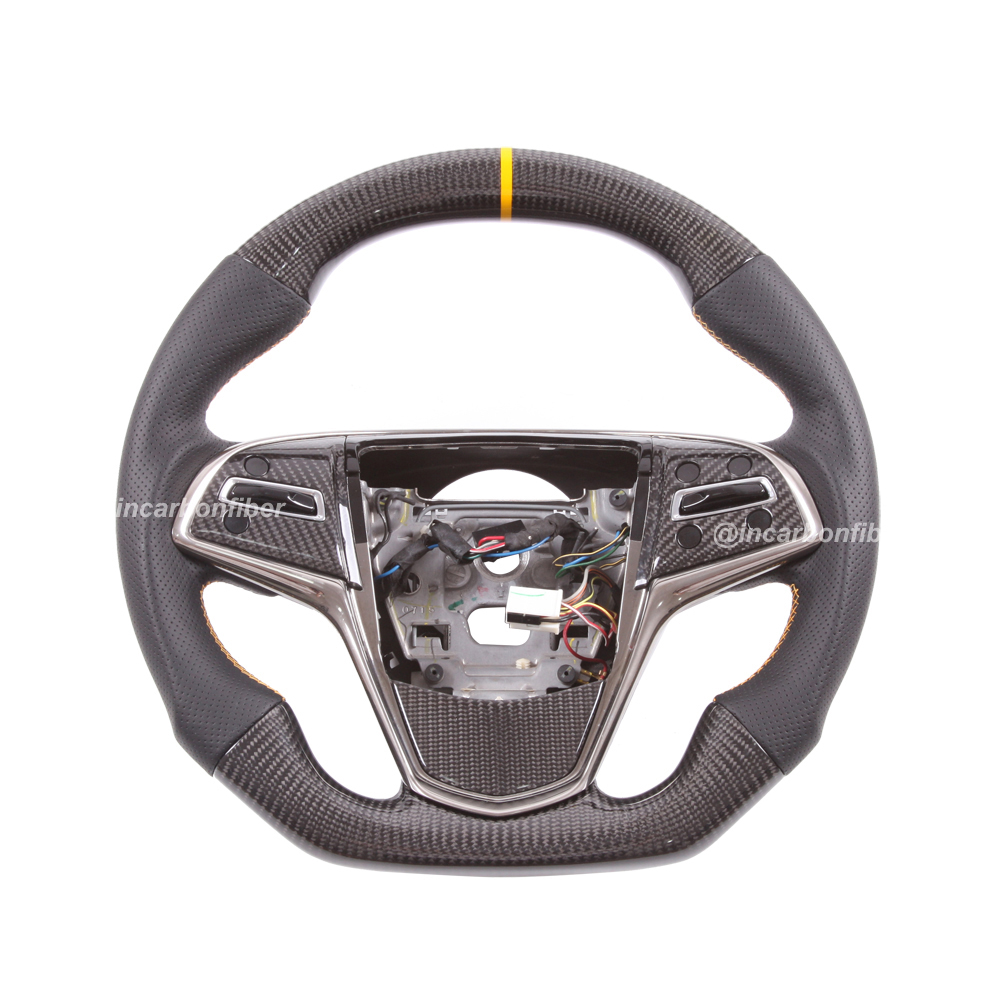 Carbon Fiber Steering Wheel for Cadillac XT4, XT5, XT6, CT4, CT5, CT6, ATS, Escalade