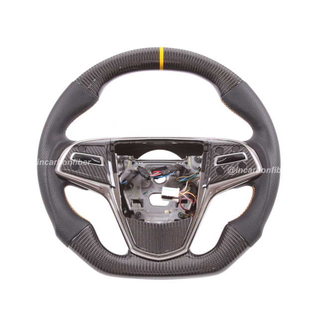 Carbon Fiber Steering Wheel for Cadillac XT4, XT5, XT6, CT4, CT5, CT6, ATS, Escalade